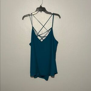 Teal Strappy Women's Top